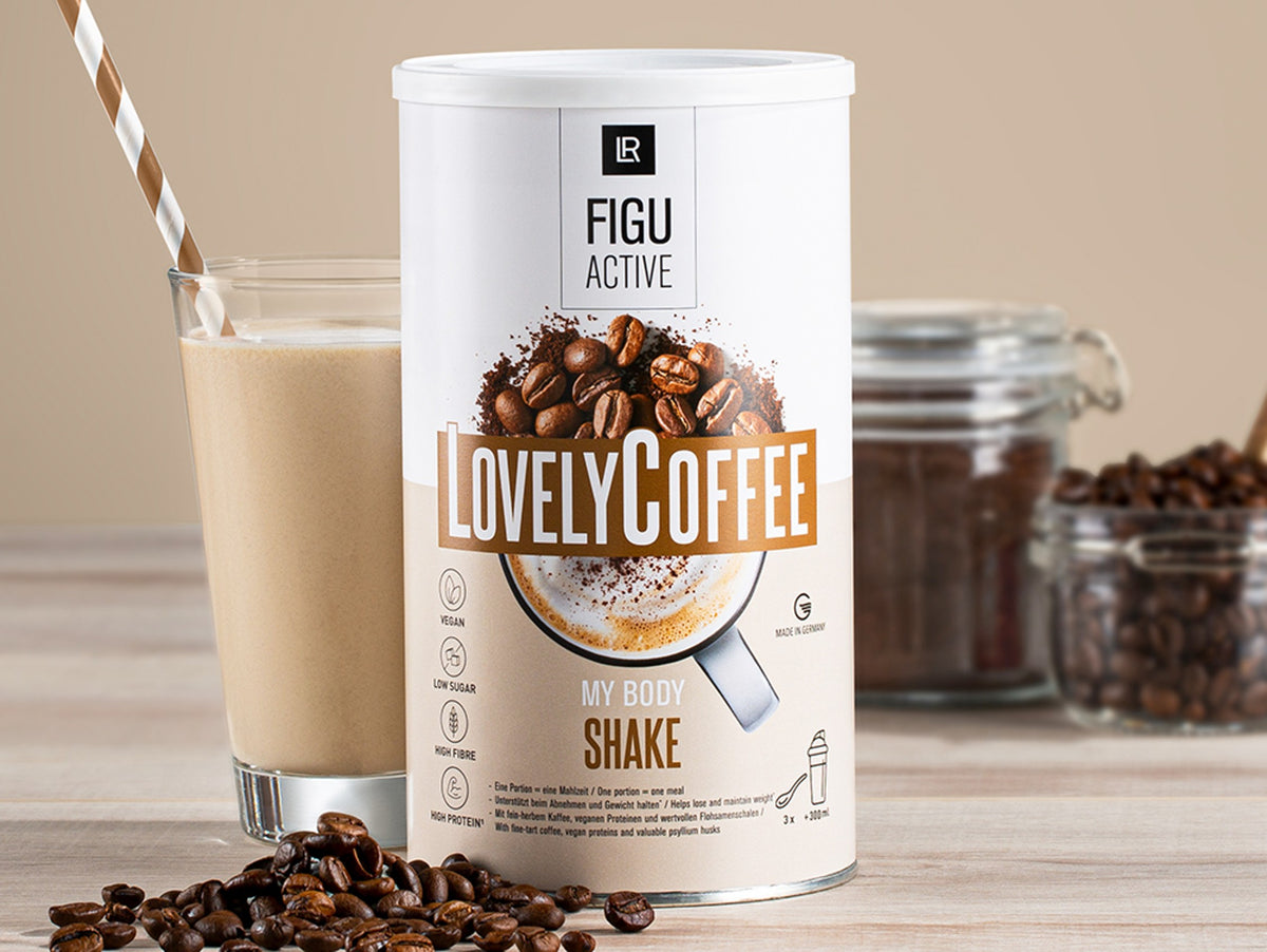 LR Figuactiv Lovely Coffee Shake – veganer Mahlzeitenersatz im Coffee‑Geschmack