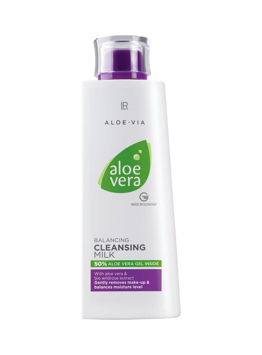 LR Aloe Vera Ausgleichende Reinigungsmilch 200ml mit 50% Aloe Vera und Bio-Wildrosen-Extrakt