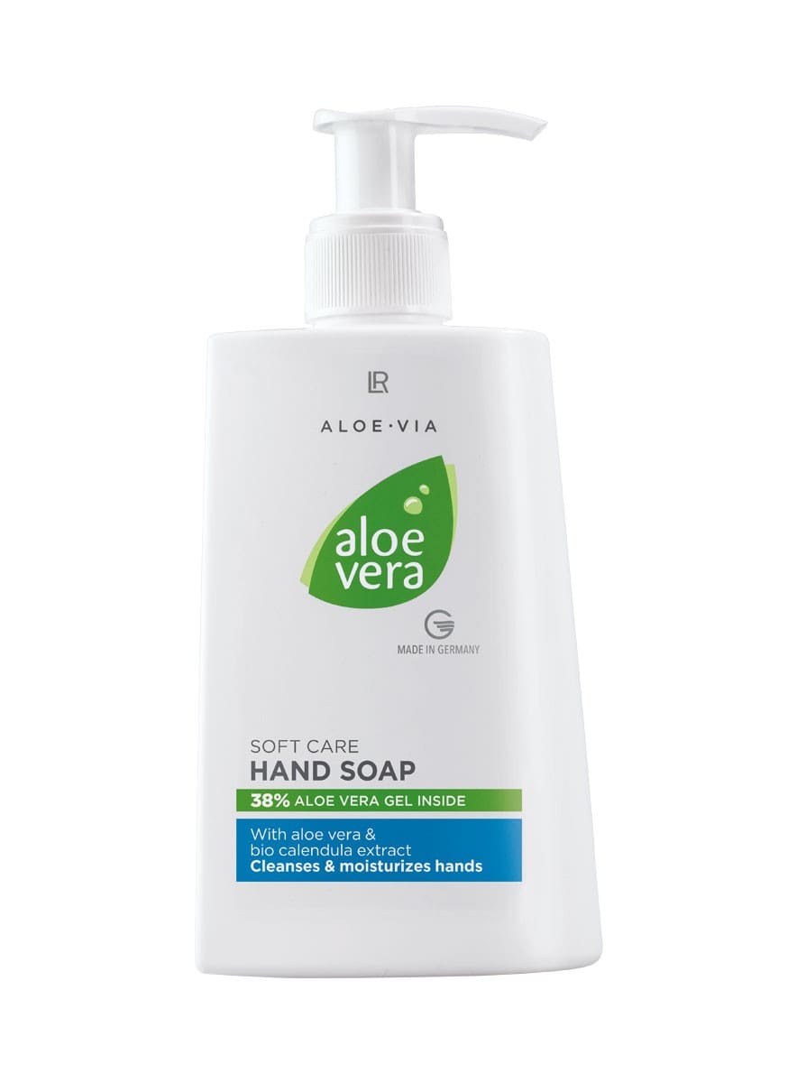 Pumpspender der Aloe Vera Soft Care Handseife mit Bio-Calendula-Extrakt