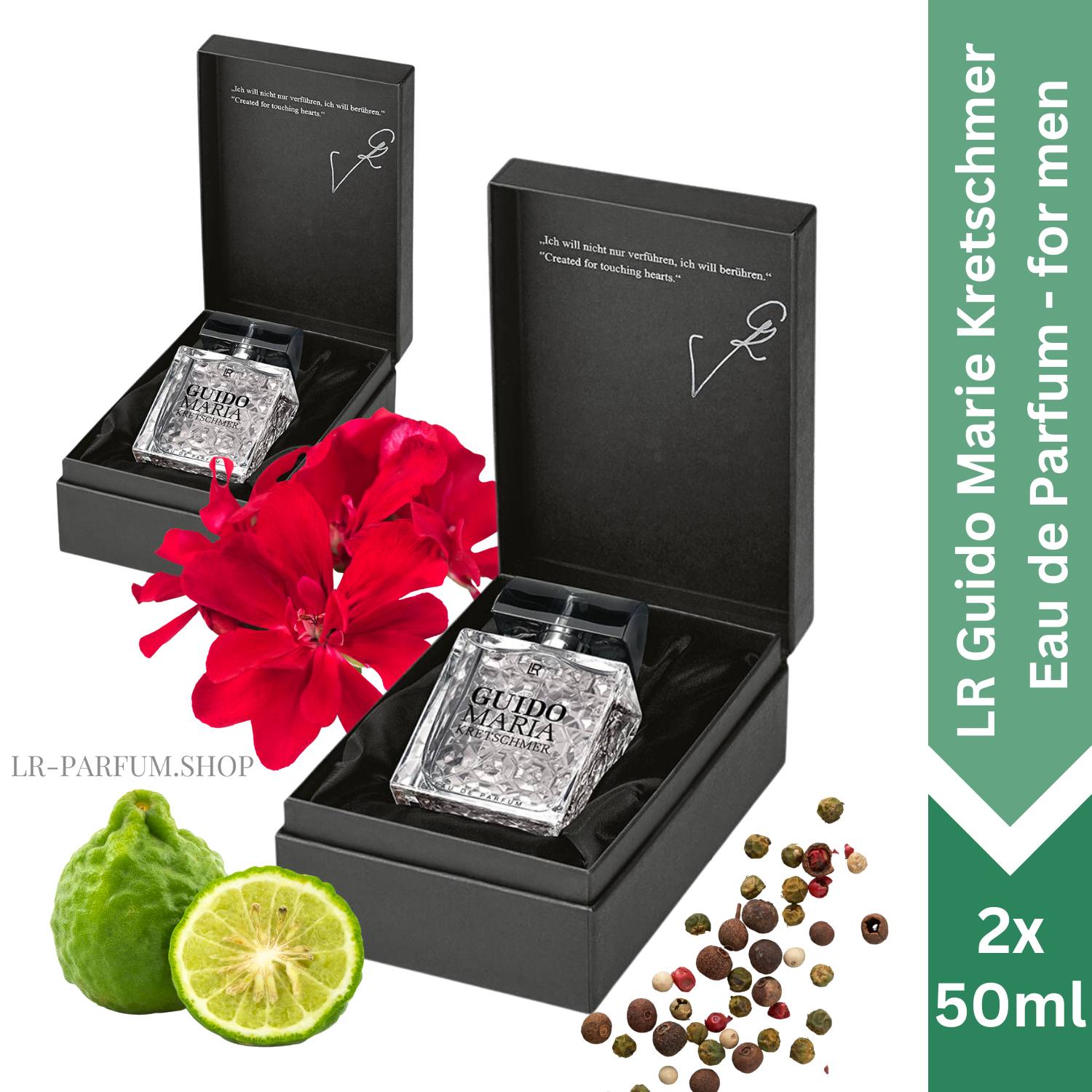 Guido Maria Kretschmer- Eau de Parfum for men, 2er Pack (2x50ml) - LR-Parfum.shop