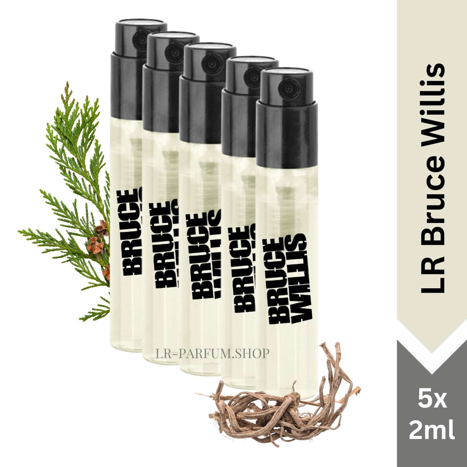 LR Bruce Willis, Eau de Parfum Mini Vapo 5er-Pack (5x2ml) - LR-Parfum.shop