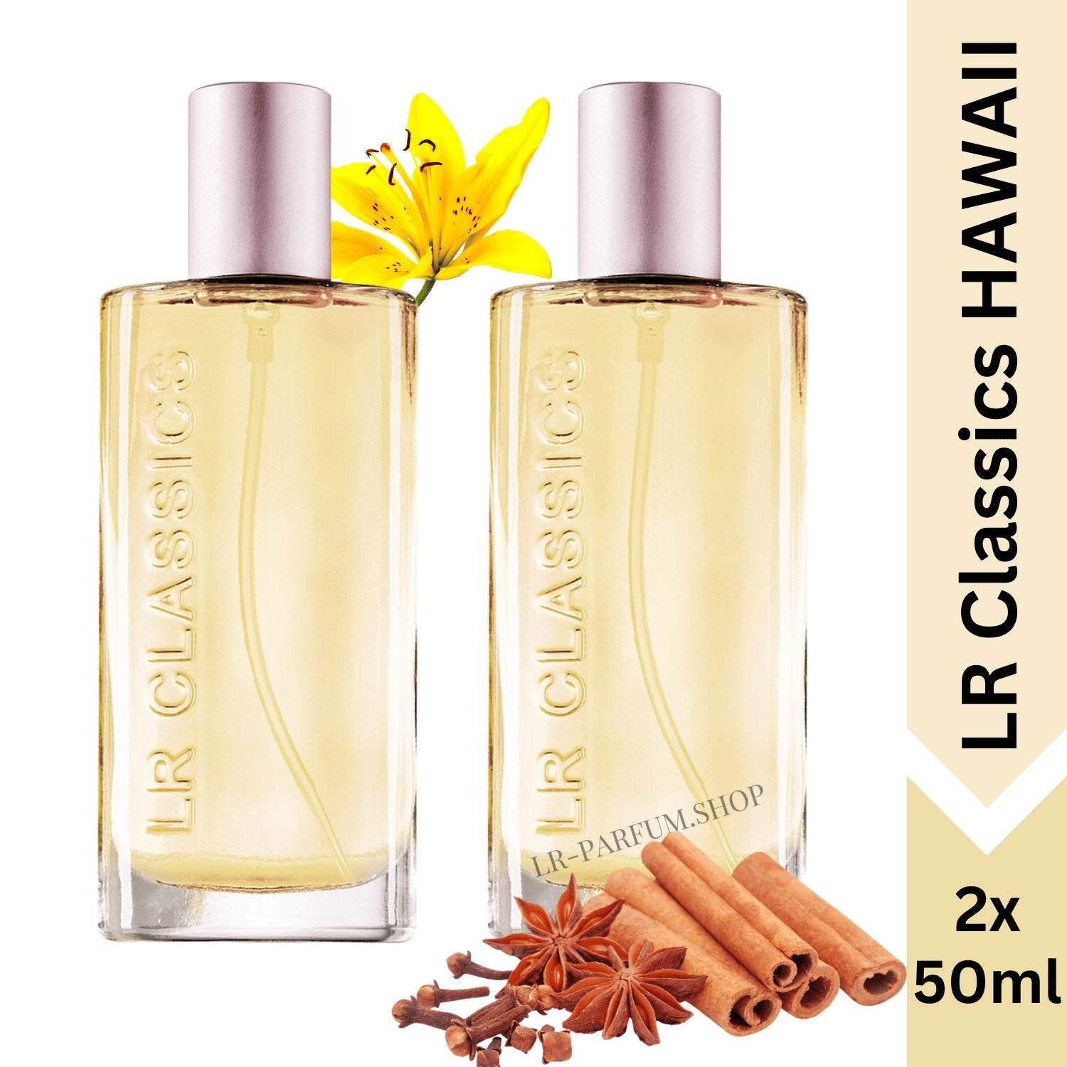 LR Classics Hawaii - Eau de Parfum, 2er Pack (2x50ml) - LR-Parfum.shop