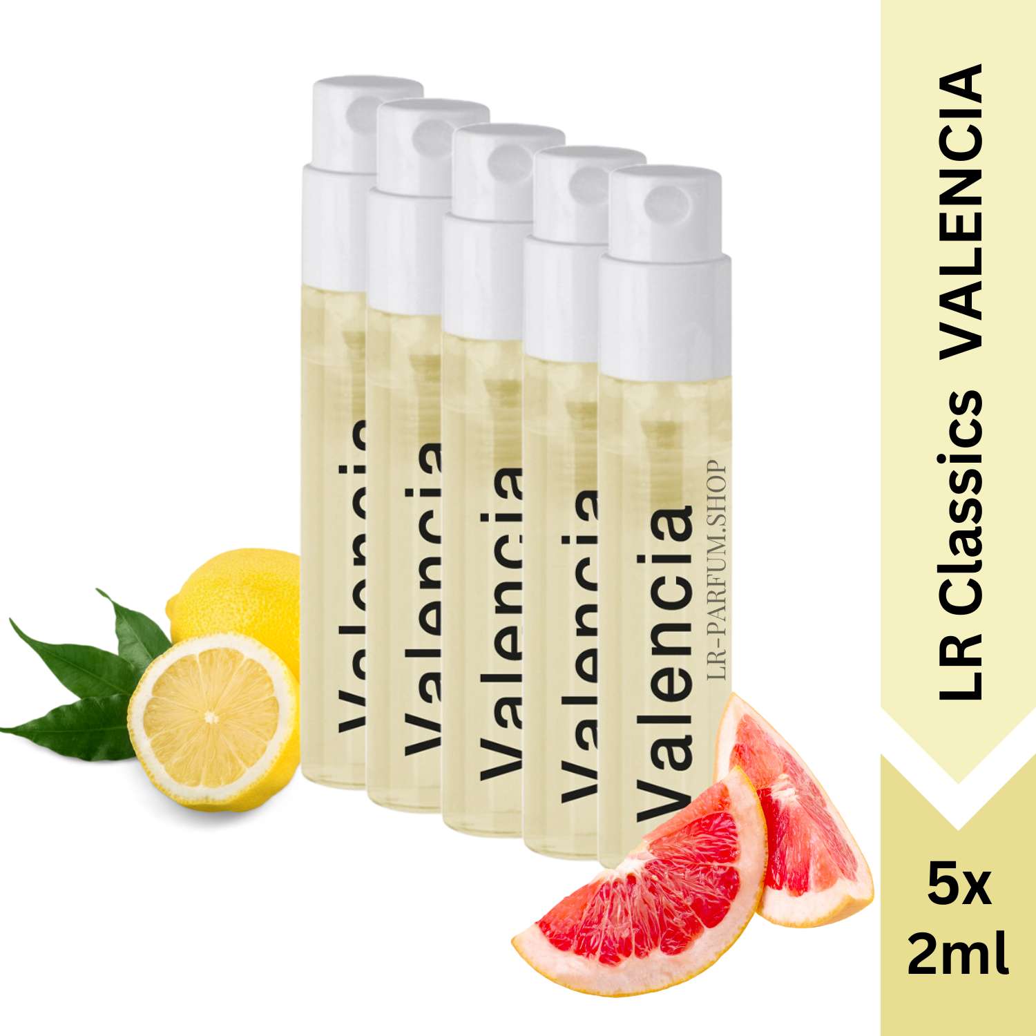 LR Classics VALENCIA, Mini Vapo 5er-Pack (5x2ml) - LR-Parfum.shop