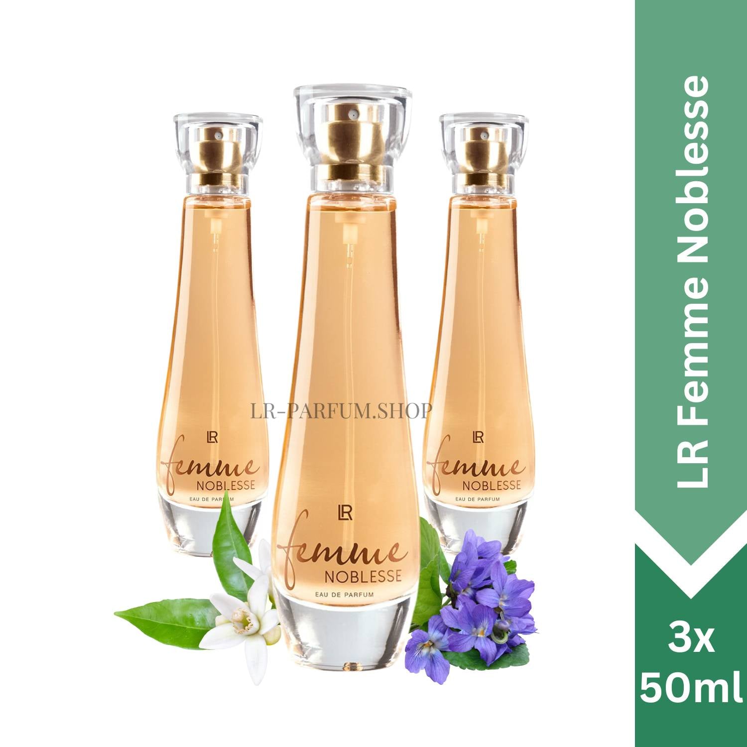 LR Femme Noblesse - Eau de Parfum, 3er Pack (3x 50ml) - LR-Parfum.shop