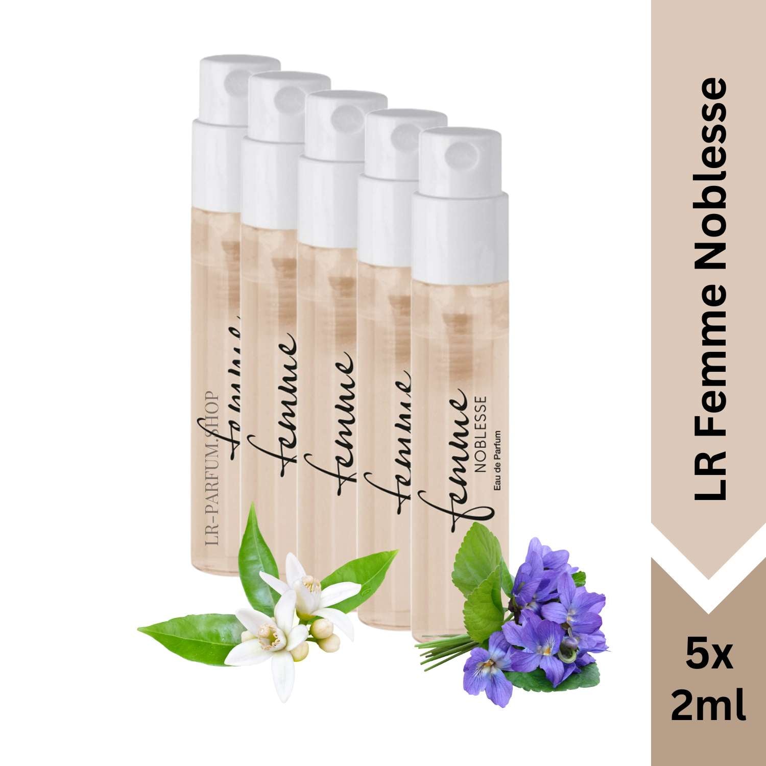 LR Femme Noblesse, Mini Vapo 5er-Pack (5x2ml) - LR-Parfum.shop