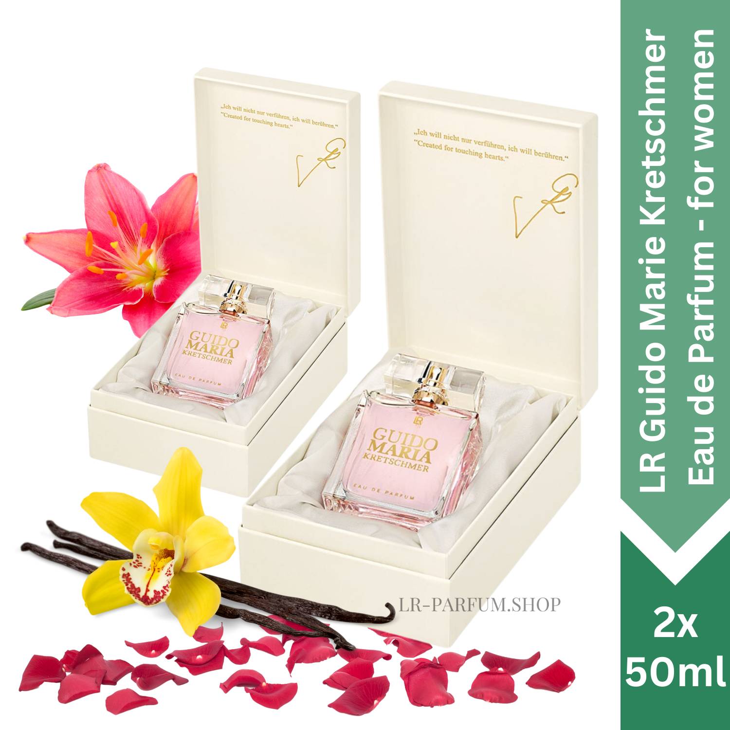 LR Guido Maria Kretschmer - Eau de Parfum for women, 2er Pack (2x 50ml) - LR-Parfum.shop