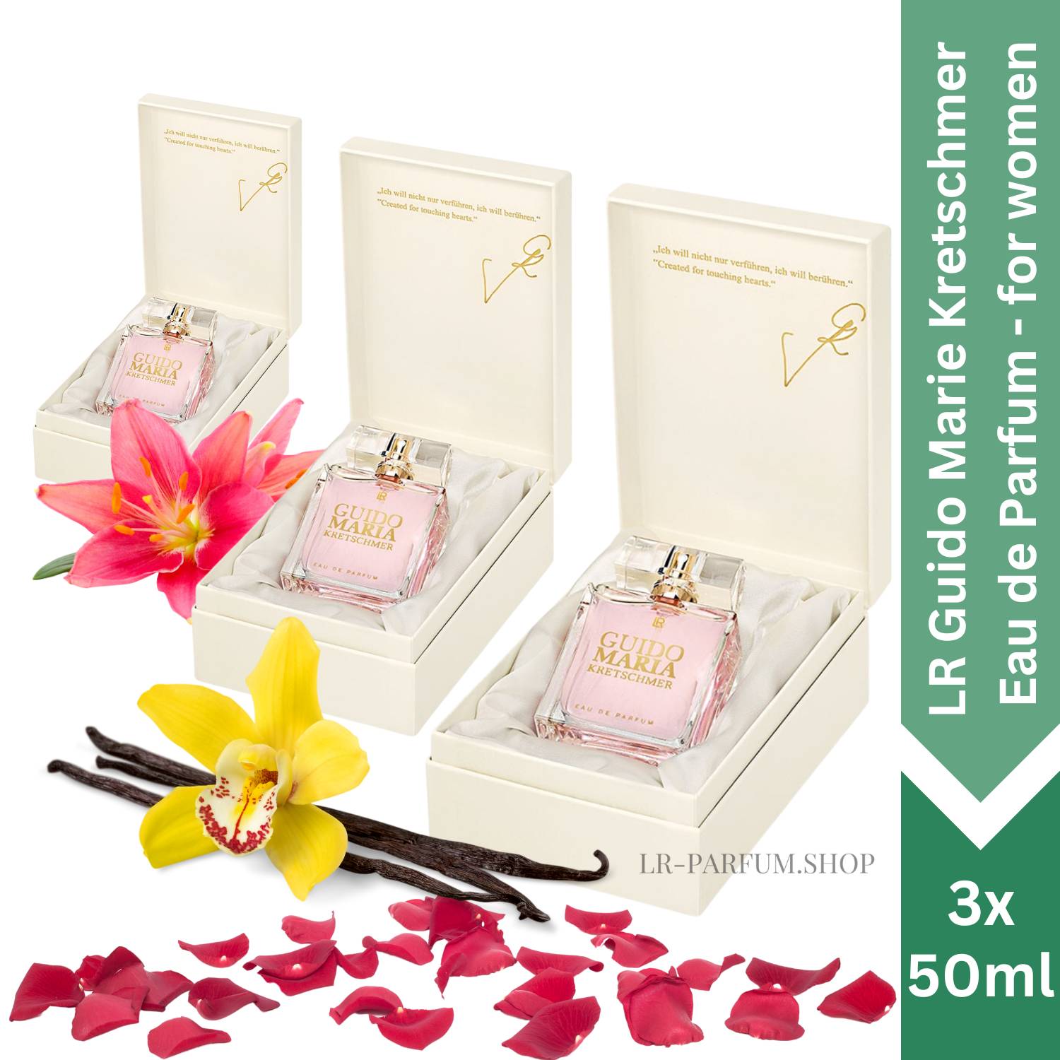 LR Guido Maria Kretschmer Eau de Parfum for women 50ml - LR-Parfum.shop