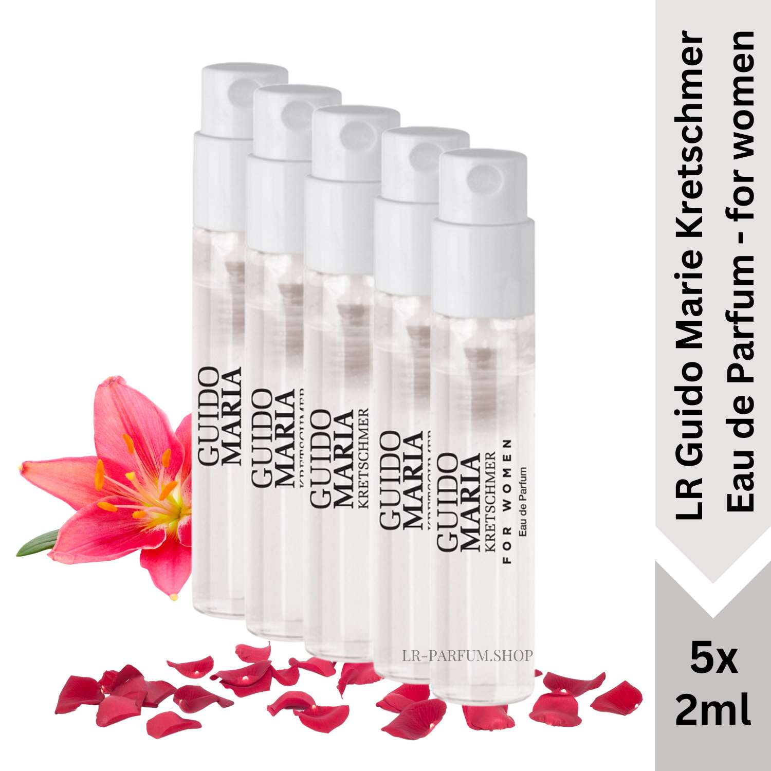 LR Guido Maria Kretschmer for women, Mini Vapo 5er-Pack (5x2ml) - LR-Parfum.shop