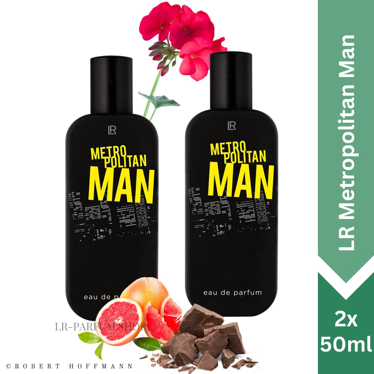 LR Metropolitan Man - Eau de Parfum, 2er Pack (2x50ml) - LR-Parfum.shop