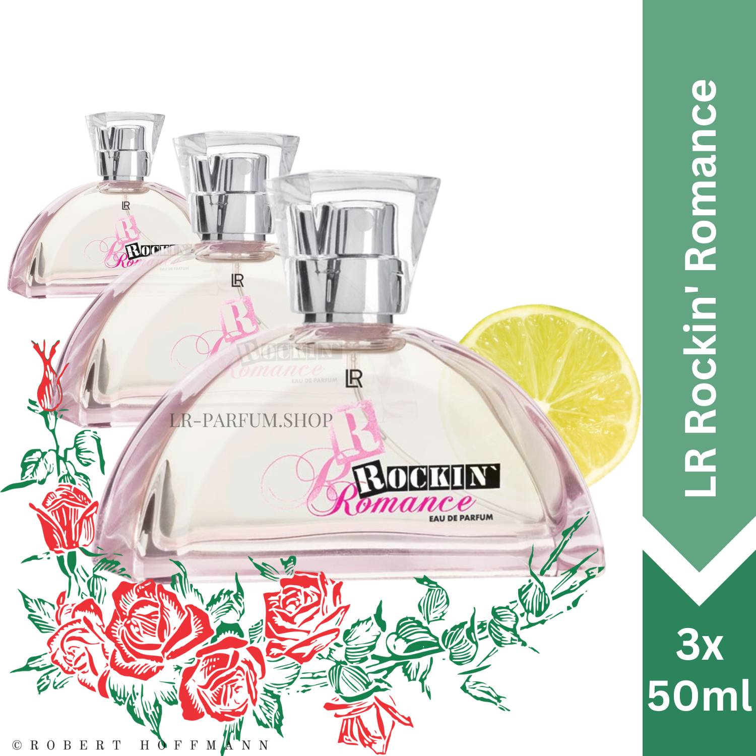 LR Rockin` Romance - Eau de Parfum, 3er Pack (3x50ml) - LR-Parfum.shop