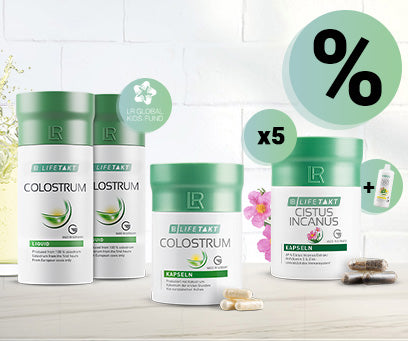 LR Immunsystem Booster Angebote, Cistus Incanus, Colostrum Kapseln, Colostrum Liquid