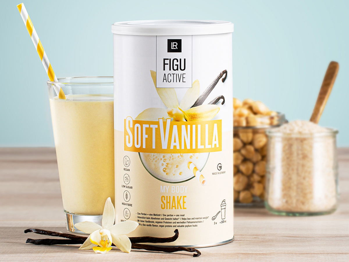 LR Figuactiv Soft Vanilla Shake – veganer Mahlzeitenersatz mit Vanille‑Geschmack