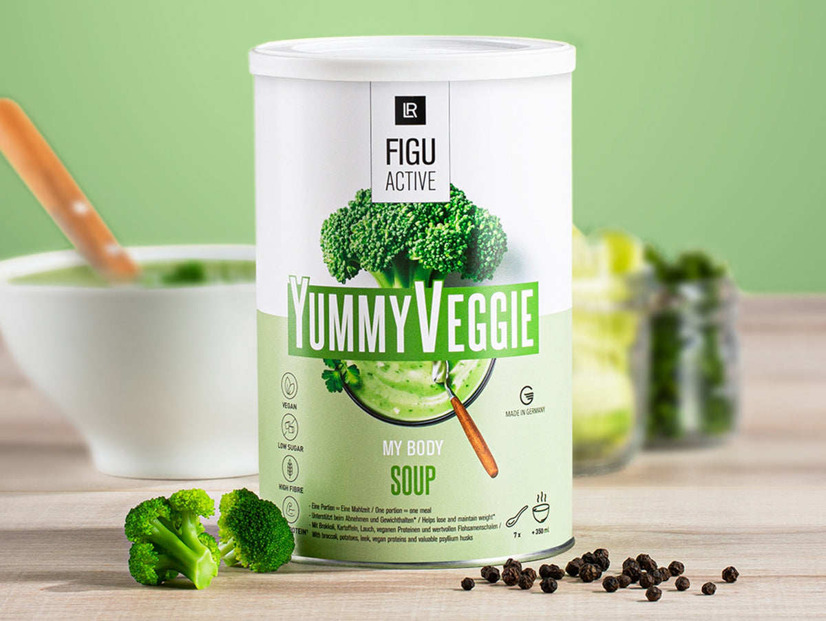LR Figuactiv Yummy Veggie Soup – vegane Mahlzeitenersatz‑Suppe mit Gemüse‑Geschmack