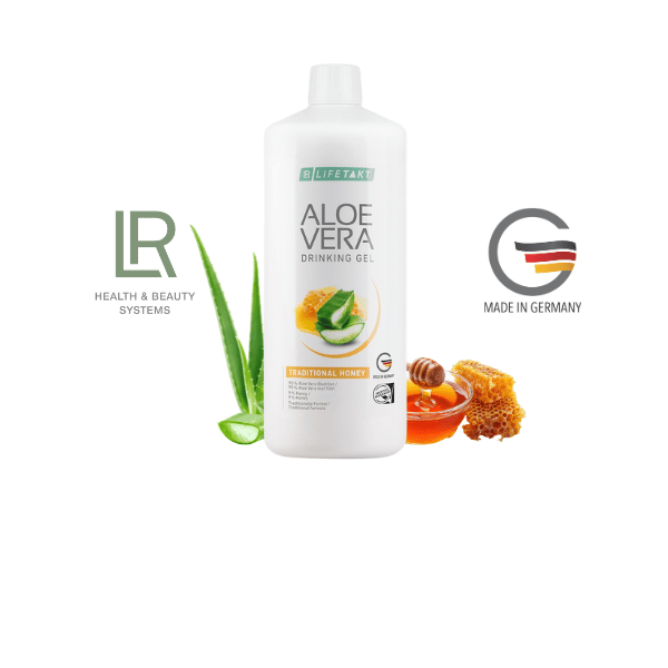 LR Aloe Vera Drinking Gel Traditional Honey – 1.000 ml Trinkgel mit Aloe Vera, Honig und Vitamin C