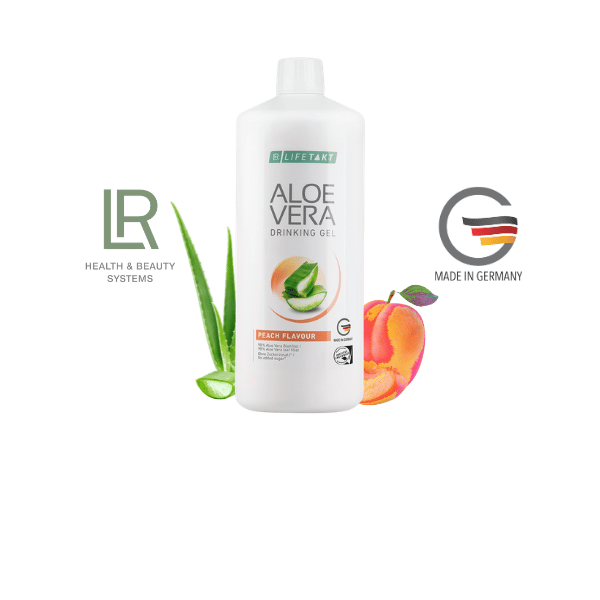LR Aloe Vera Drinking Gel Peach Flavour – 1.000 ml zuckerfreies Aloe Vera Trinkgel mit Pfirsichgeschmack