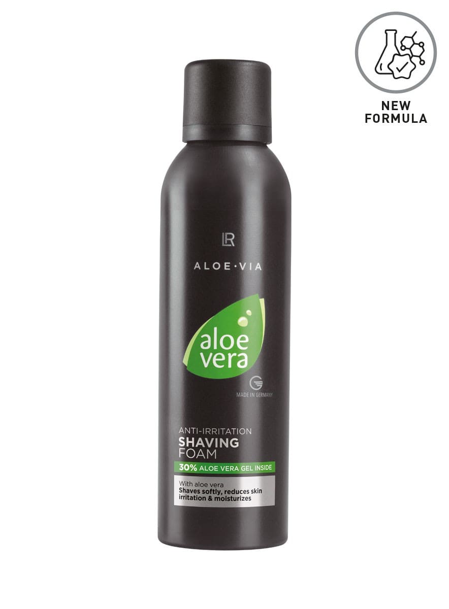 LR Aloe Vera Hautberuhigender Rasierschaum 200ml Dose mit 30% Aloe Vera