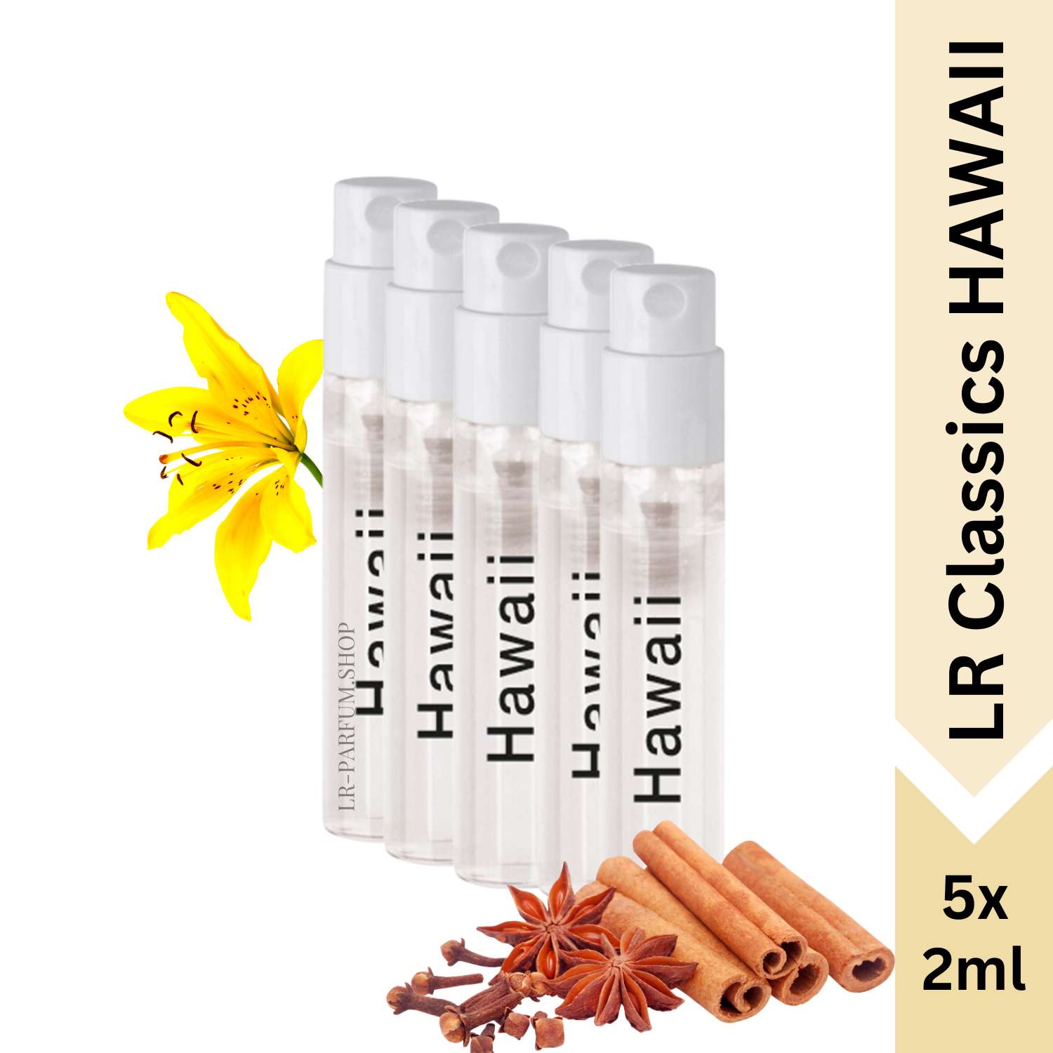 LR Classics HAWAII, Mini Vapo 5er-Pack (5x2ml) - LR-Parfum.shop