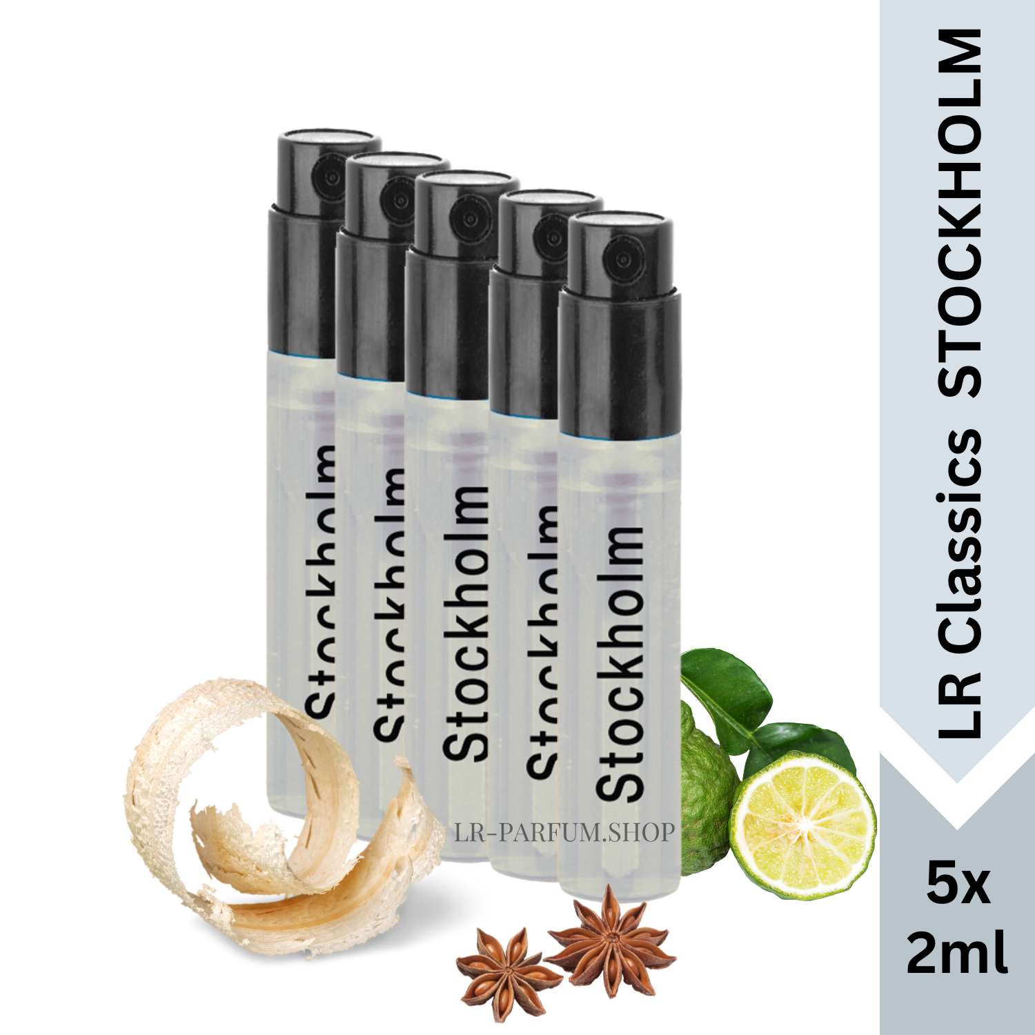 LR Classics STOCKHOLM, Mini Vapo 5er-Pack (5x2ml) - LR-Parfum.shop