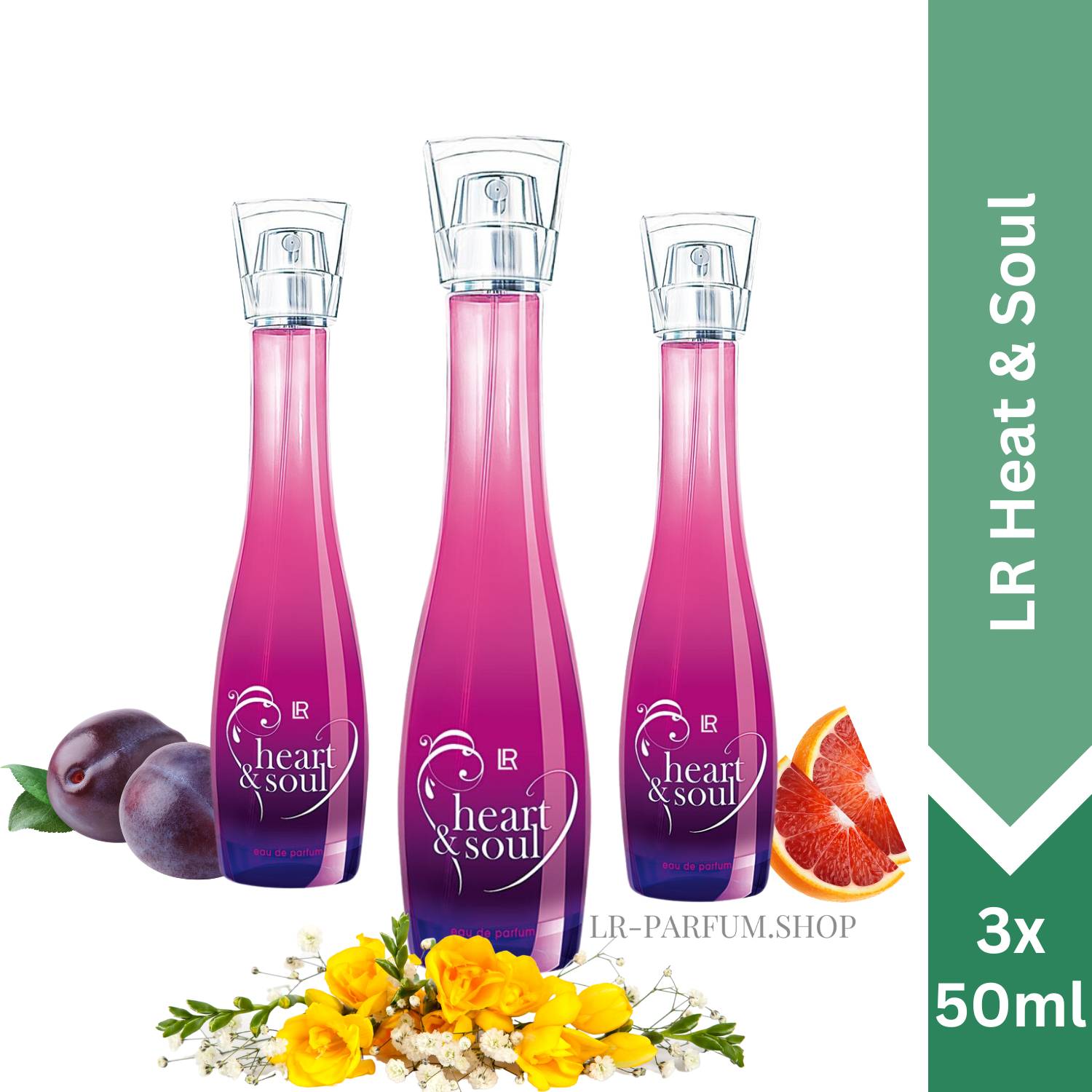 LR Heart & Soul - Eau de Parfum, 3er Pack (3x50ml) - LR-Parfum.shop