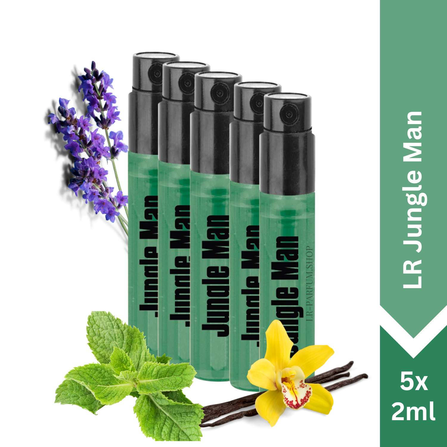 LR Jungle Man, Mini Vapo 5er-Pack (5x2ml) - LR-Parfum.shop