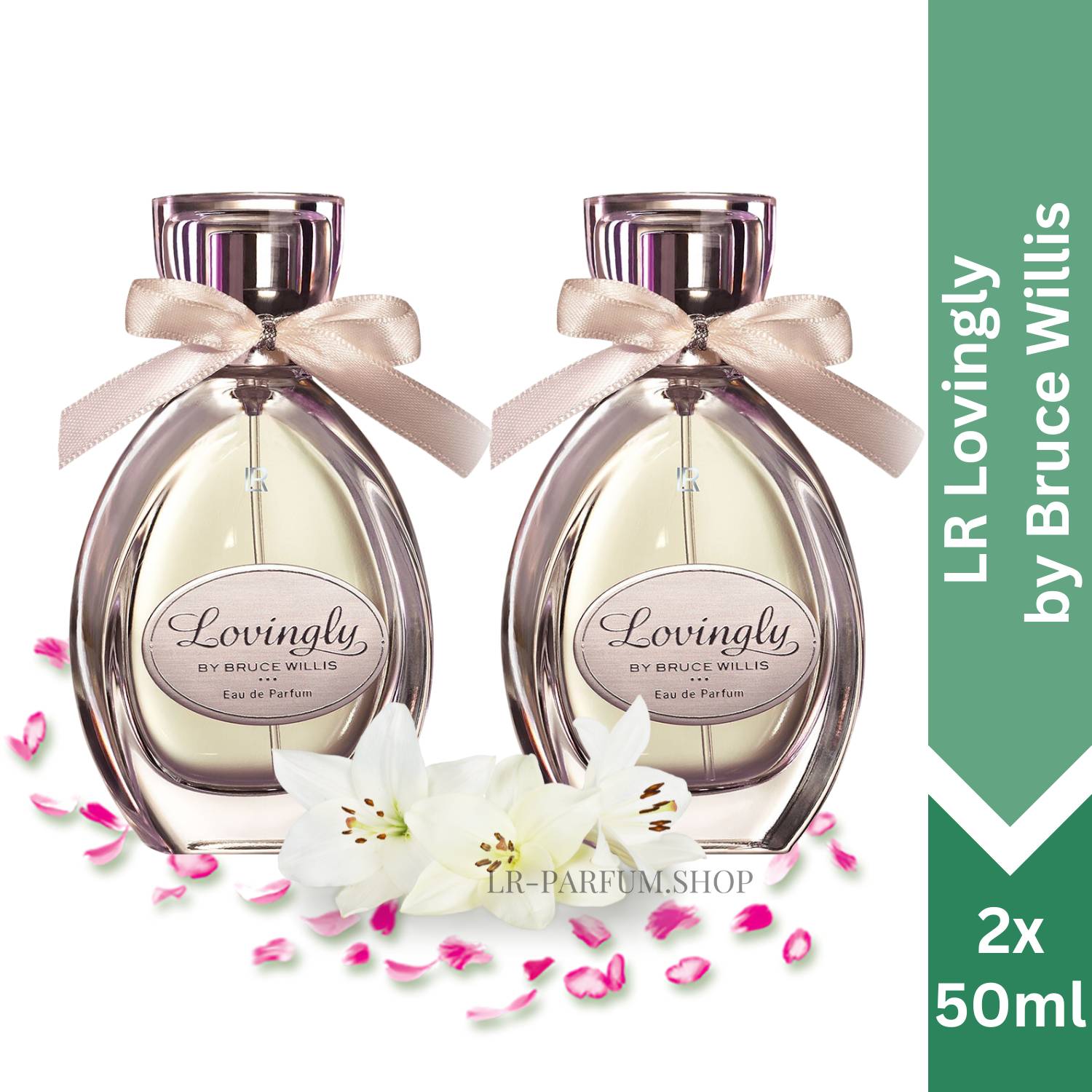 LR Lovingly - by Bruce Willis Eau de Parfum, 2er Pack (2x50ml) - LR-Parfum.shop